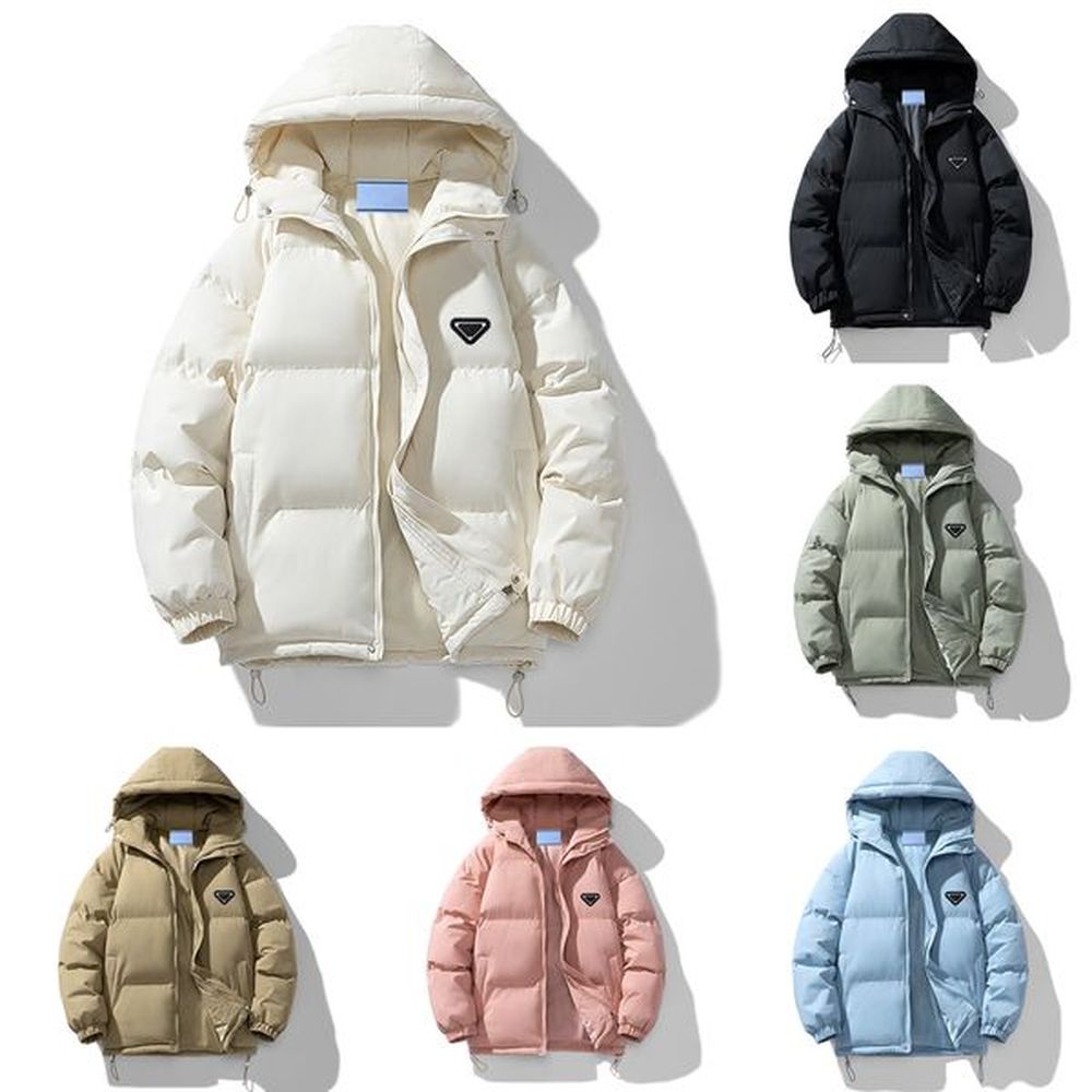 Fashion Designer Unisex Style Men Women Thicken Warm Cotton Winter Snow Coat Padded Down Jacket New Hooded Couple Cold-Proof Overcoat
