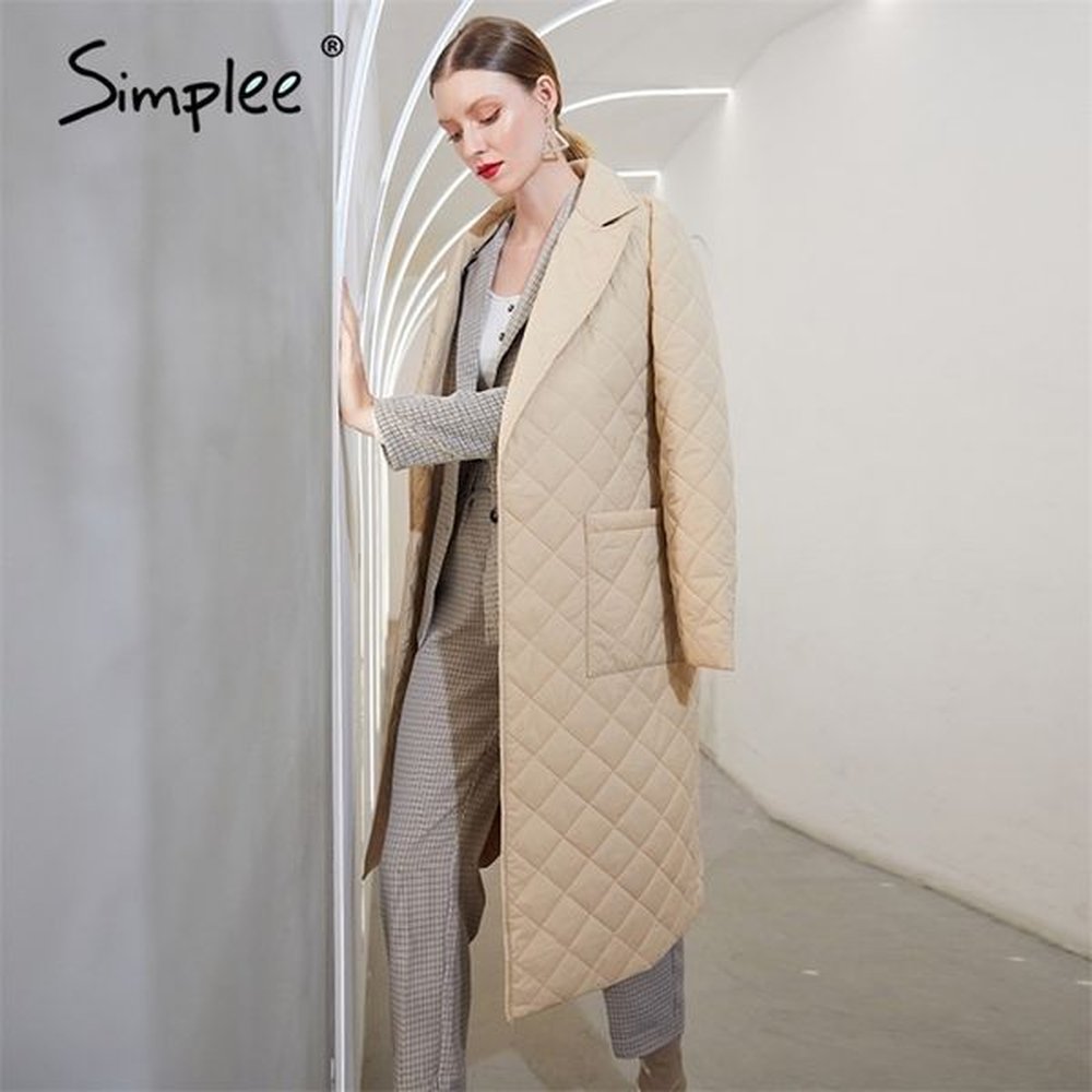 fashion female winter windproof jacket casual sashes women parka long