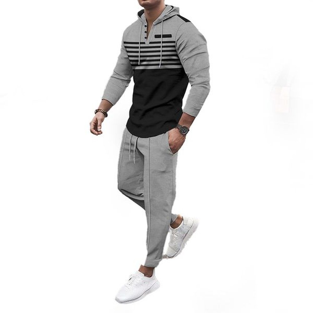 Fashion high quality striped mens long unisex tracksuit jogger winter running wear sets Luxury Winter Wear Training Tracksuits Men oversized