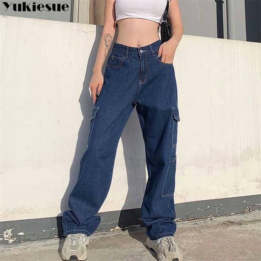 fashion loose jeans casual work pants women hip hop jeans