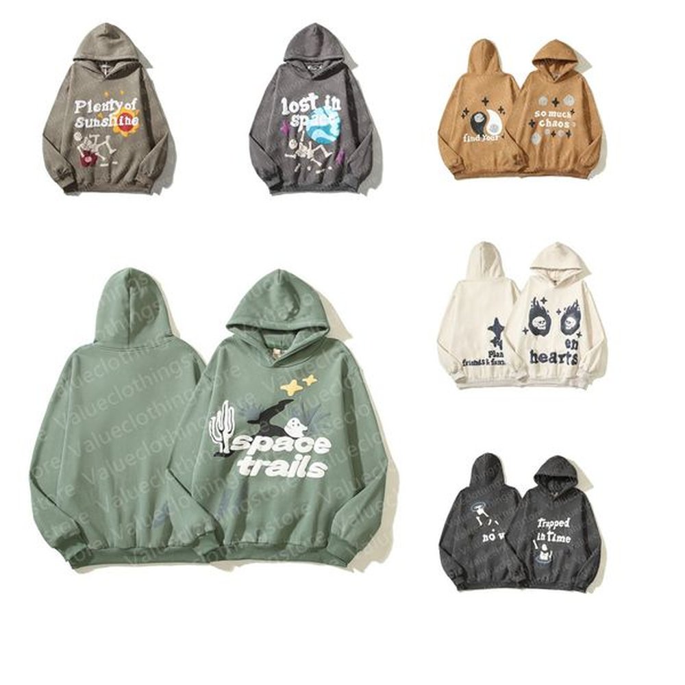 Fashion Men hoodies 3D Foam Graphic tee designer printed Mens Y2k hoody Graffiti Letter Sweater Hip Hop Harajuku Sweatshirts Pullover Women