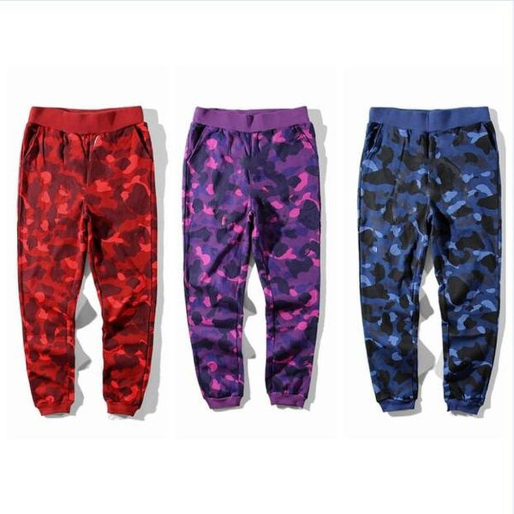 Fashion Mens Designer Pants Casual Men Women Black Gray camouflage Joggers Track Pant casual Hip Hop Elastic Waist Trousers Sportswear Size