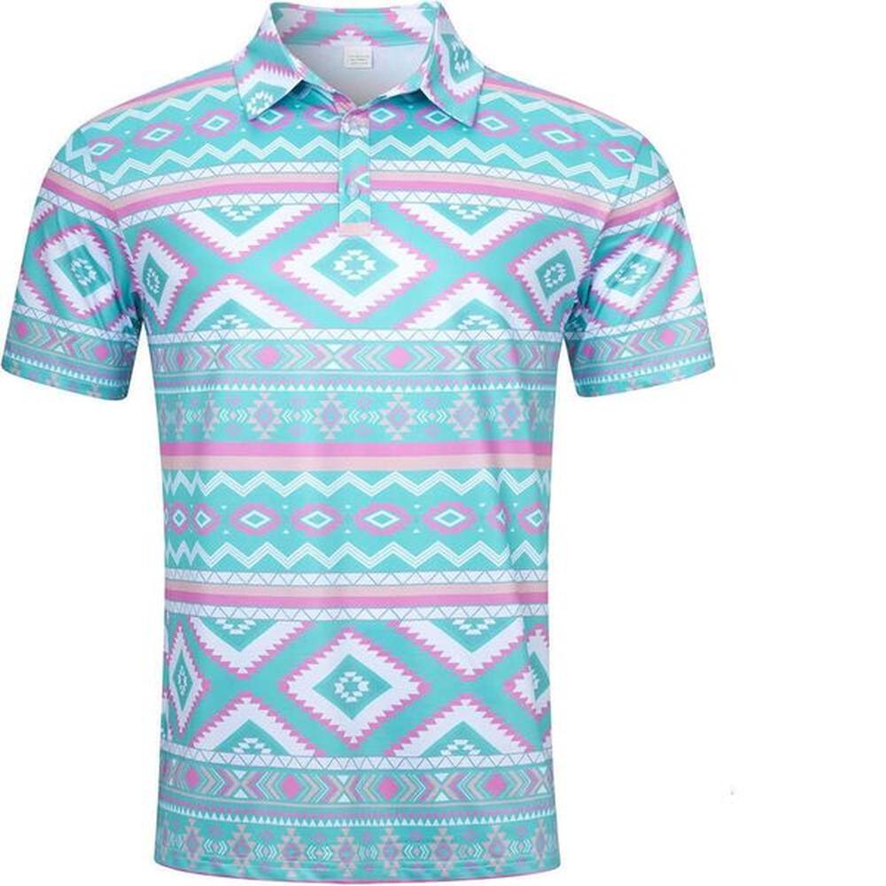 Fashion Mens Polo shirt Trendy printing Dry Fit 3D Print Moisture Wicking Funny Golf Shirt Polos shirts tshirt Casual tops summer clothes Sh