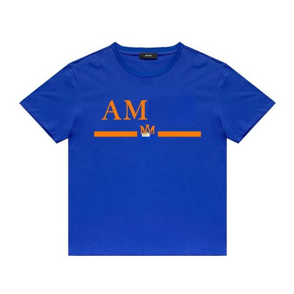 Fashion Monogrammed Casual Hip-hop High Street Men's T-shirt Short Sleeves Round Collar
