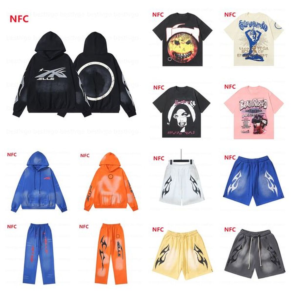 Fashion NFC Mens Hoodie T-Shirts HipHop Designers men Hoodies Pants Shorts Tracksuits Man Letter Printed Tops Pullover Clothes Hoodys Sweats