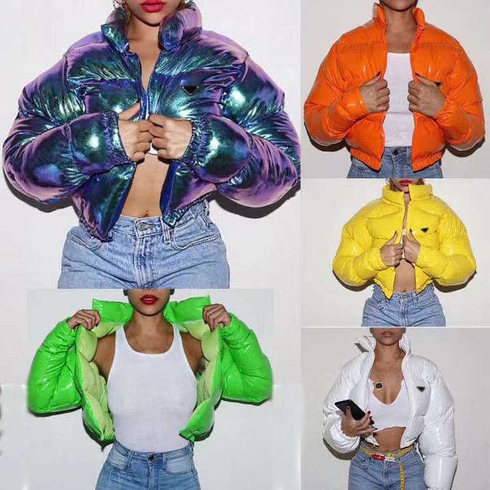 fashion short womens jacket coat bread coat top zipper
