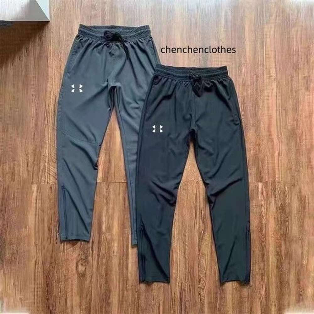 Fashion Summer Brand Designer Mens Pants Quick Drying Training Sweatpants Fitness Running Breathable Small Foot Zippered Jogging Long Pants