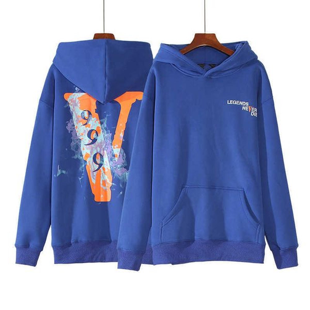 2021 fashion vlones999 large V Plush Hoodie men's and women's loose hoodie coat