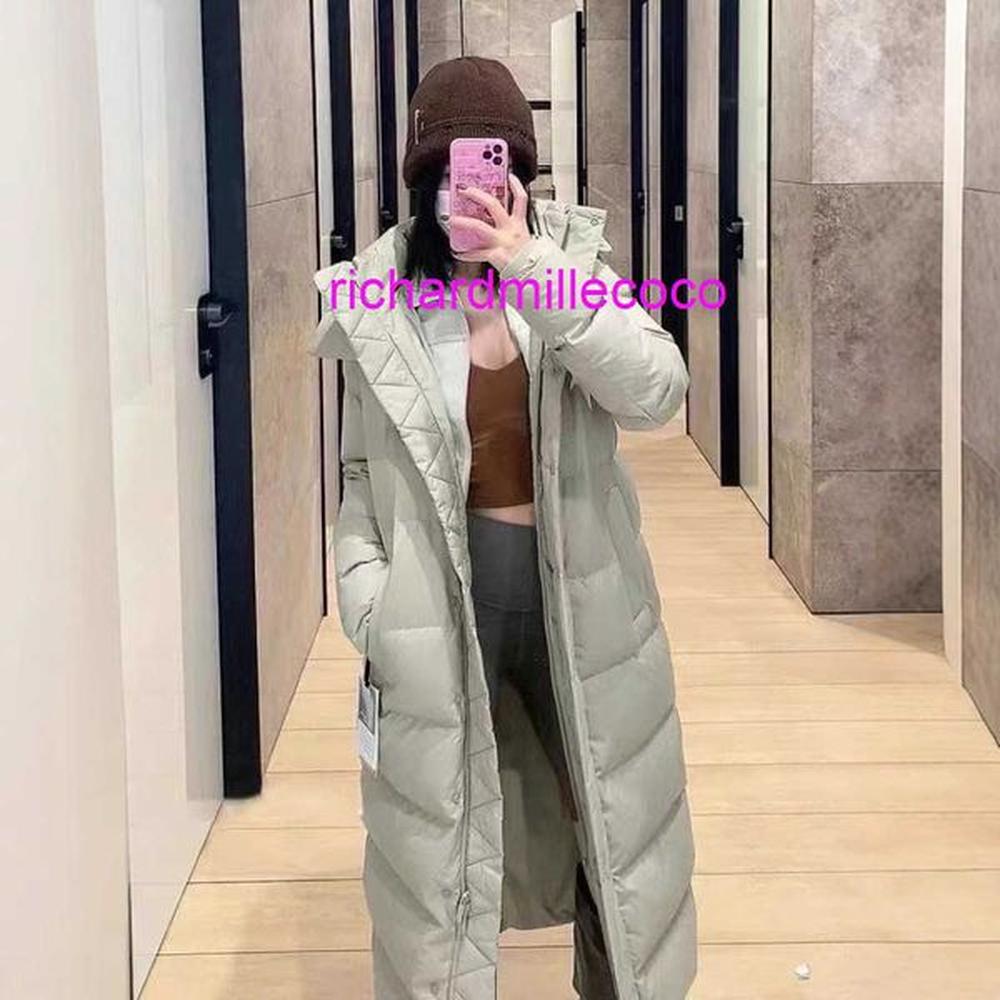 fashion warm jacket same style wunder puff grid white goose