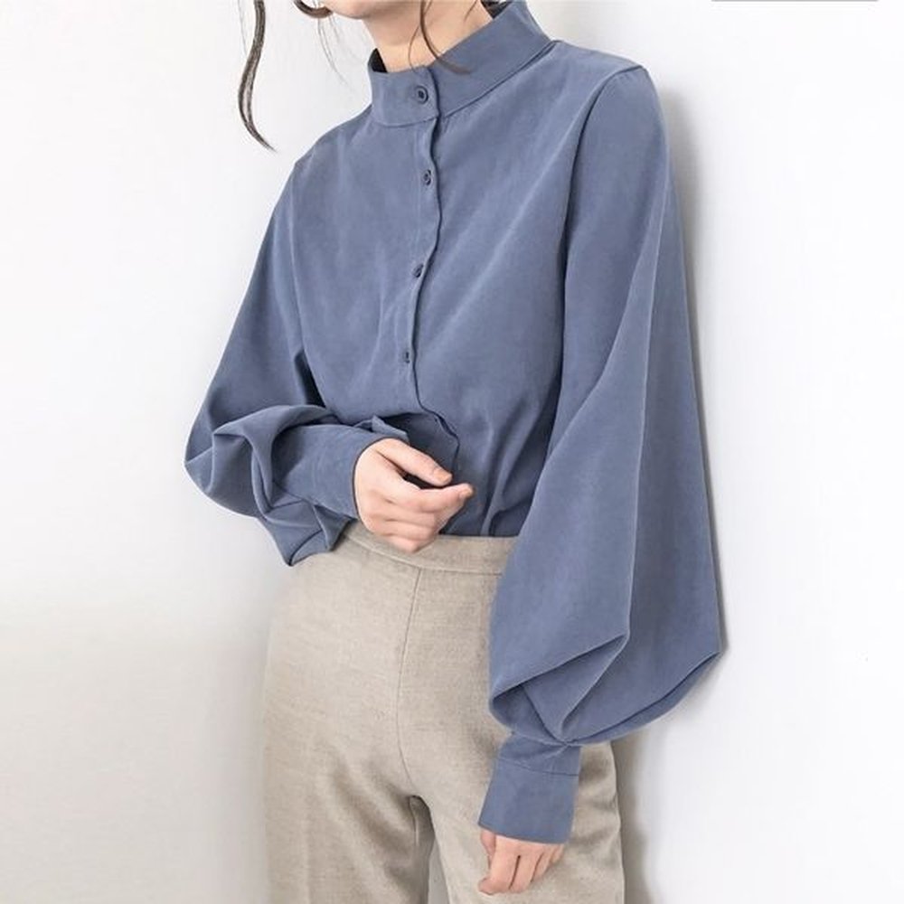 fashion woman blouse casual loose spring autumn womens shirts vintage