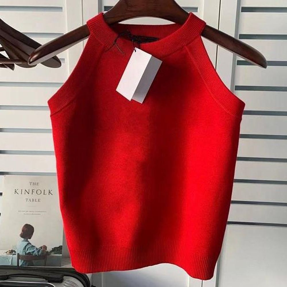 fashion women designer t shirts slim fit letter printed sleeveless