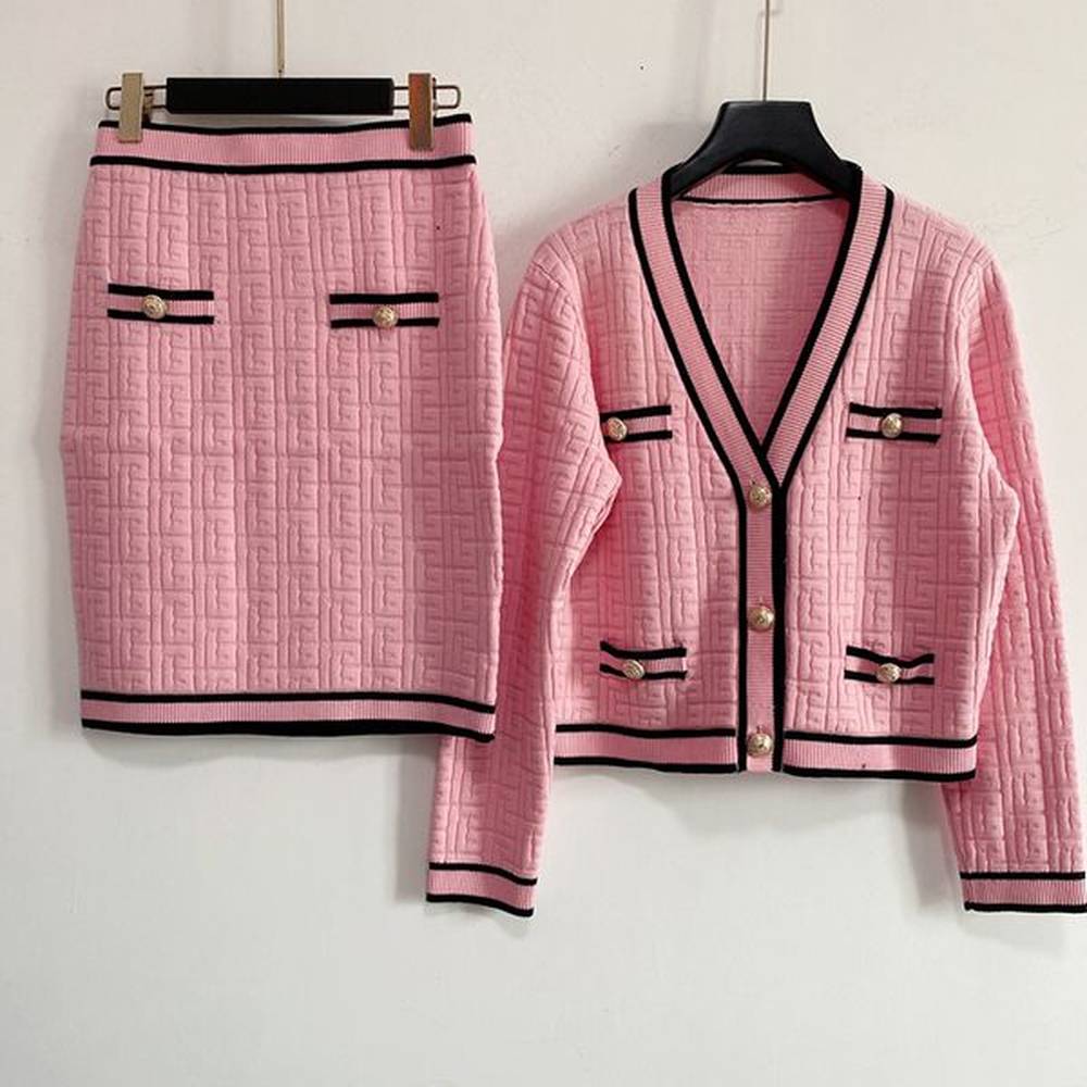 fashion women two piece dress spring long sleeve suit womens