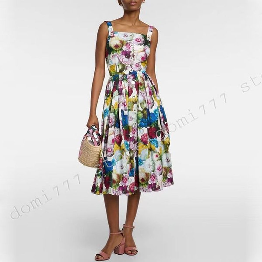 fashion womens floral print dress skirt set for women summer