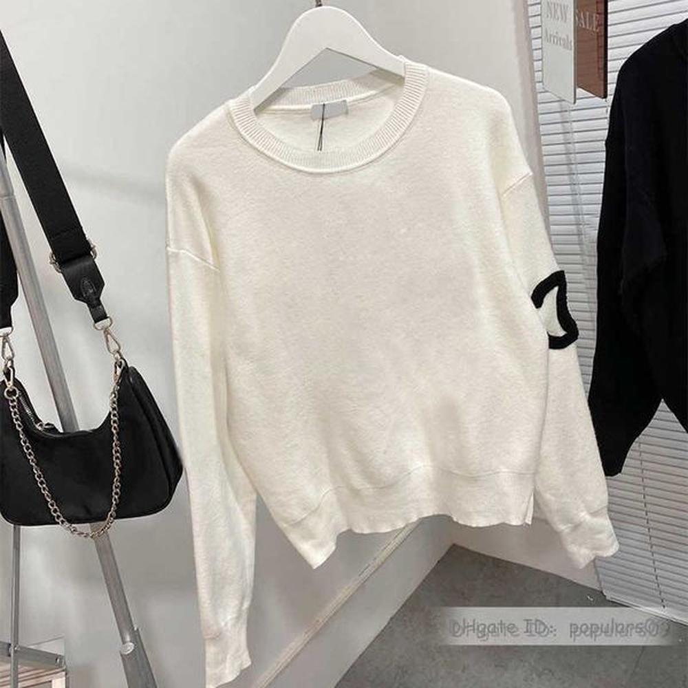 fashion womens hoodies autumn winter knitted sweater sweatshirts with pearl