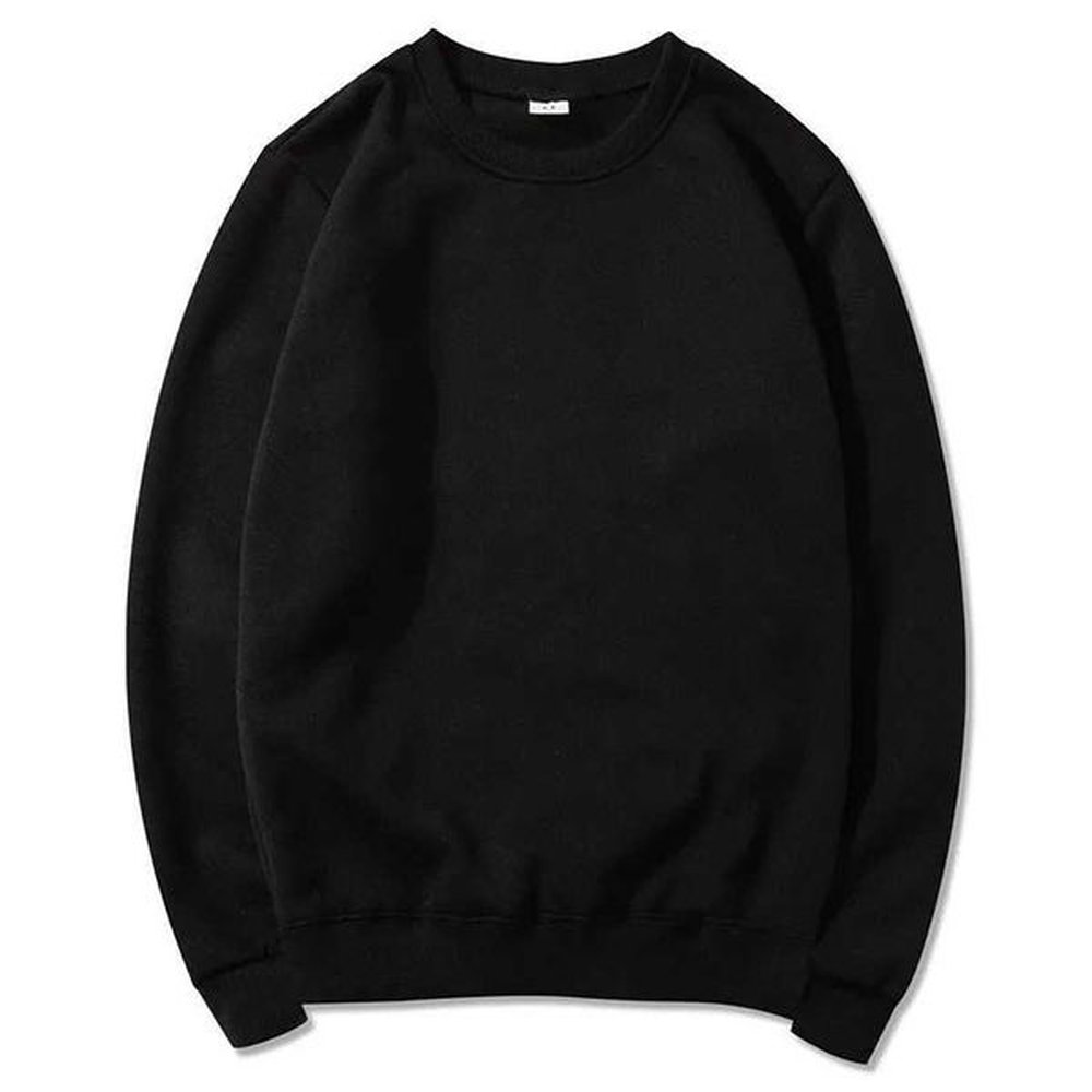 Fashionable casual hoodie basic crew sports shirt loose top mens solid color hoodie oversized black sports shirt top W240827