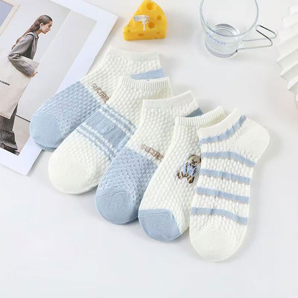 fashionable japanesestyle womens crew socks lightweight pure cotton perfect