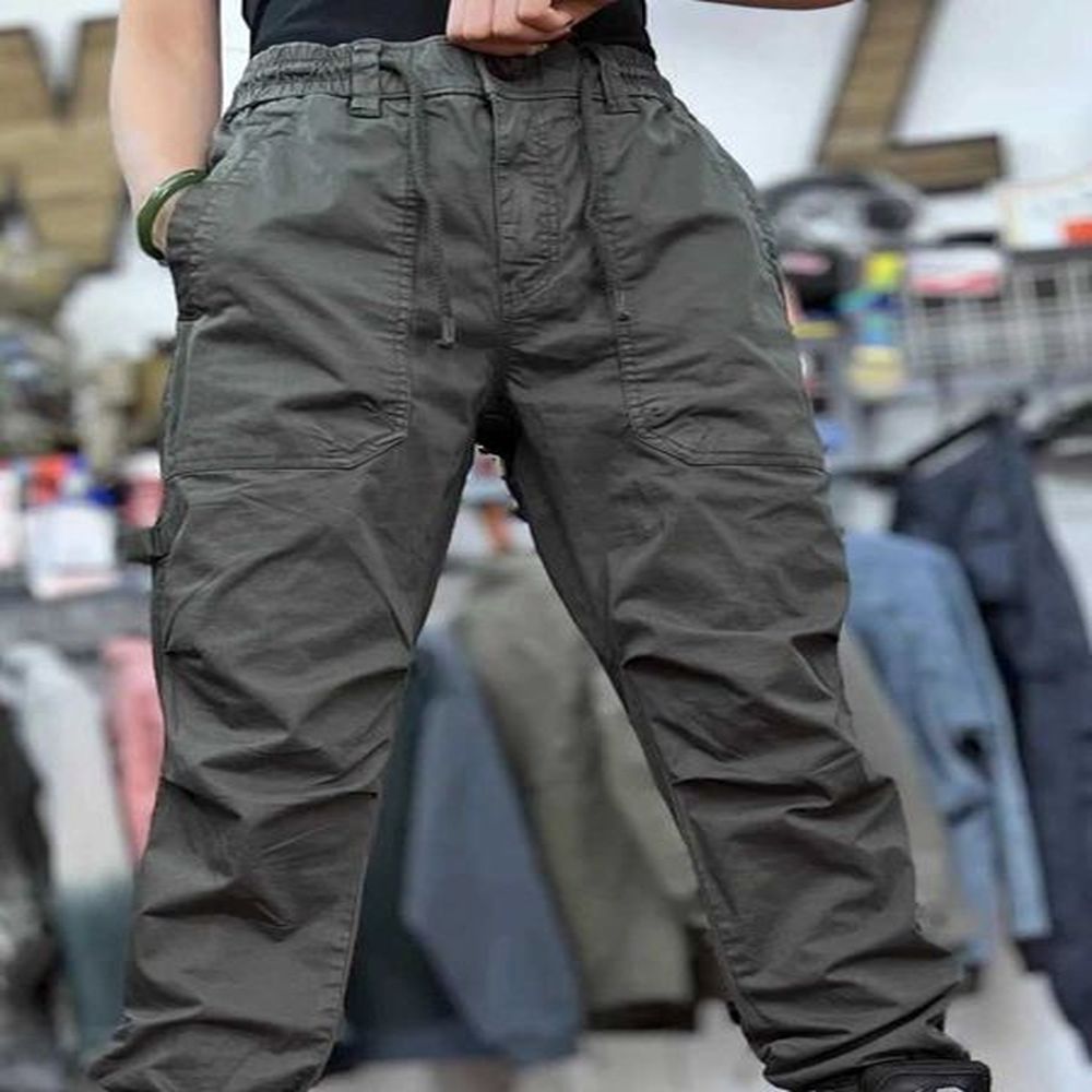 Fashionable outdoor breathable fast drying workwear pants pulled tight with excessive straight leg movement X241216