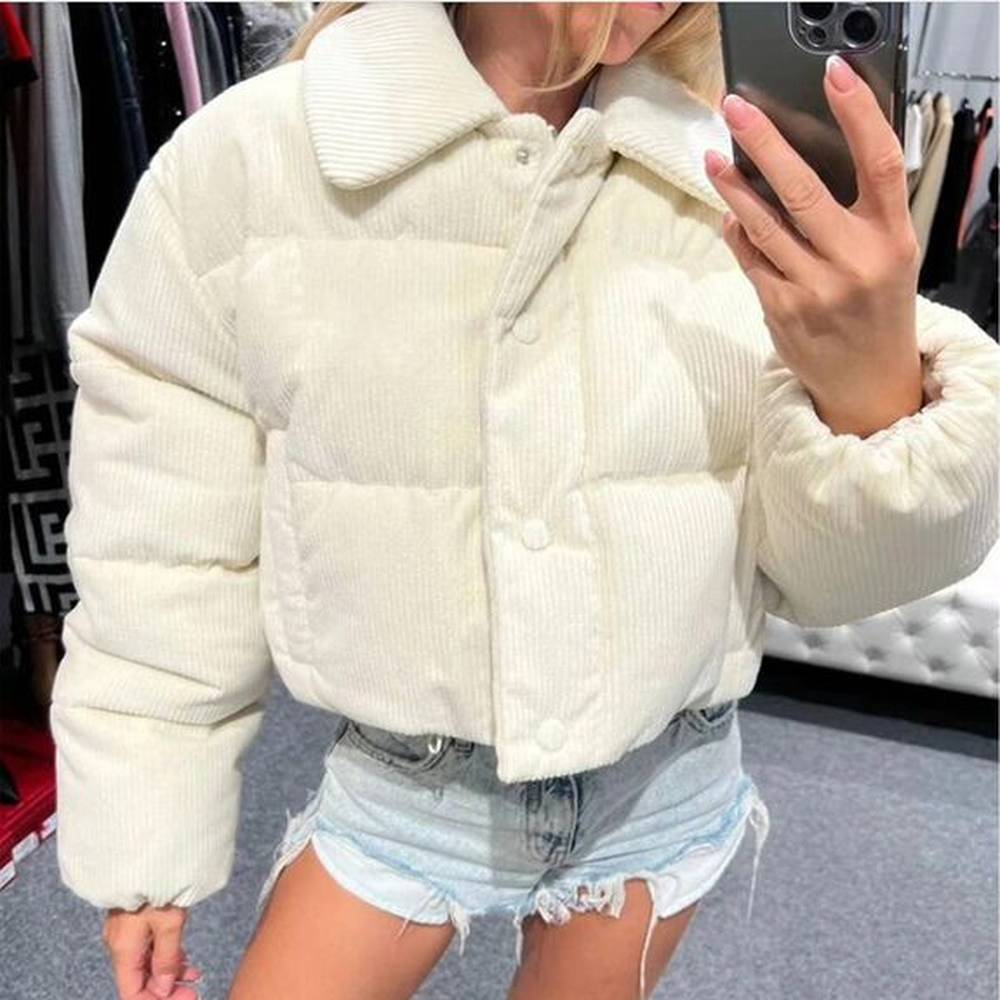 feeling lapel velvet down jacket for women winter new