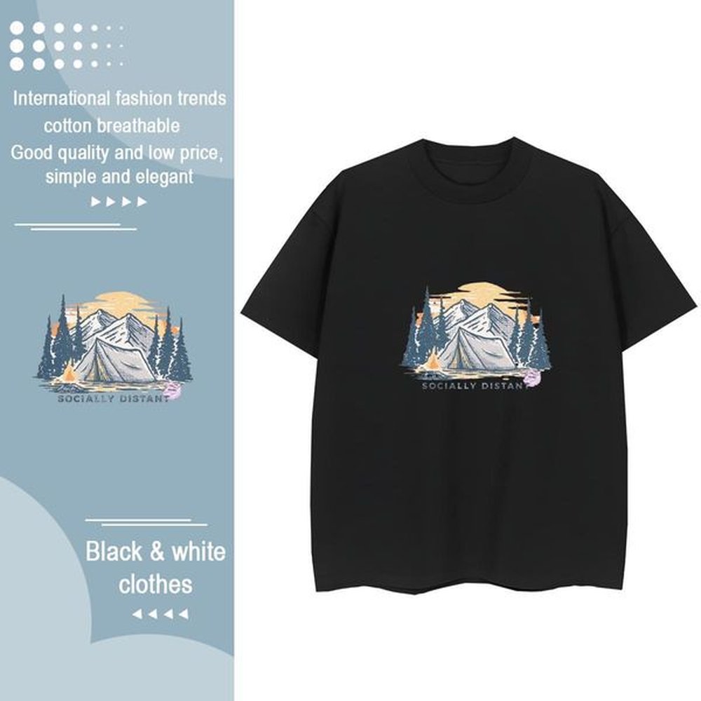 female womens tshirts g pure cotton mountains sports casual womens