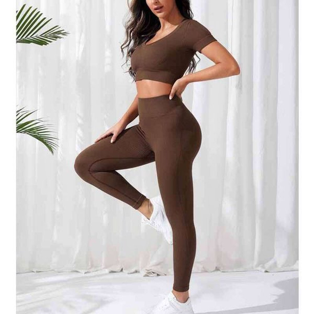 fiess sports yoga set workout clothes for women gym sportswear