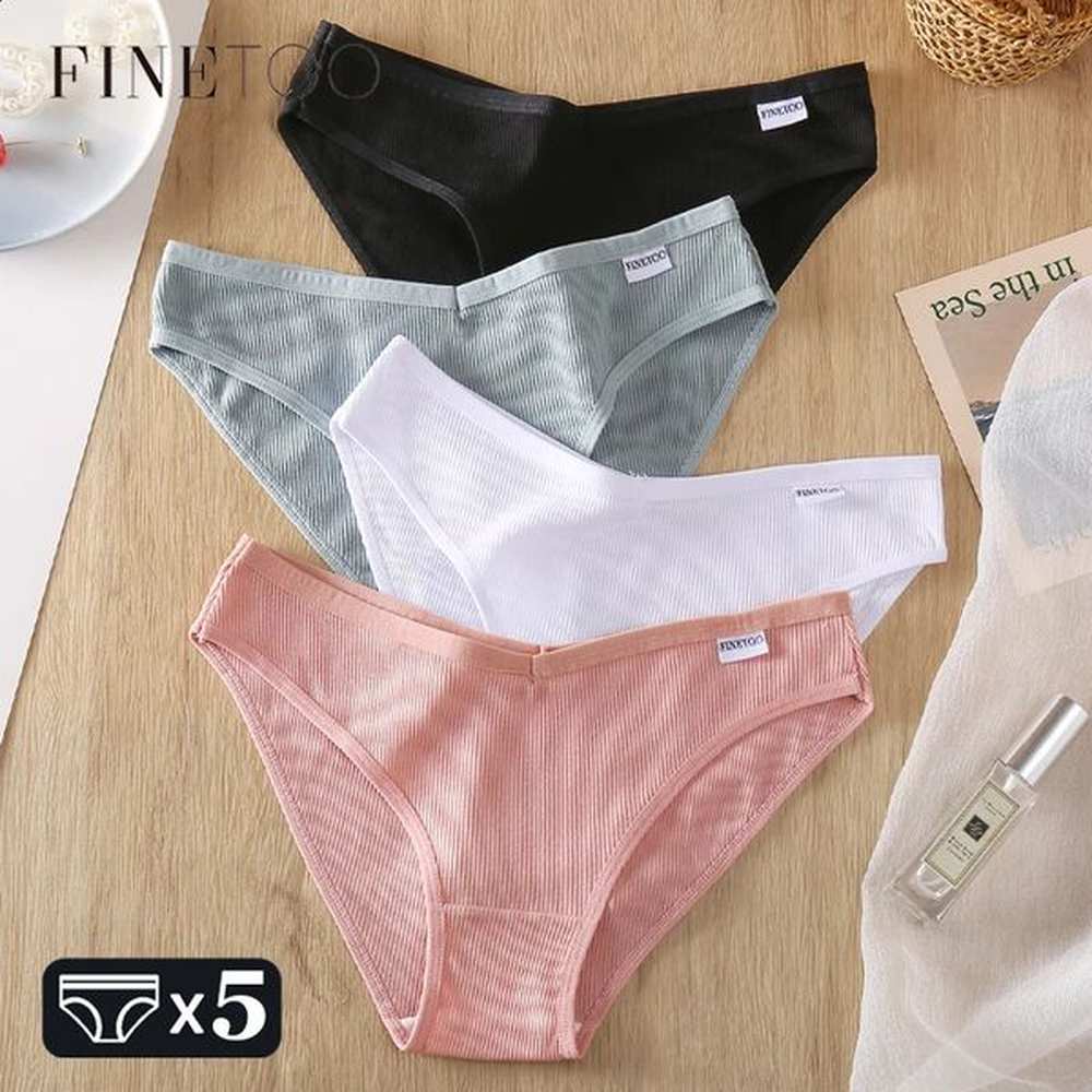 finetoo pcs cotton underwear with satin ribbon suitable for women