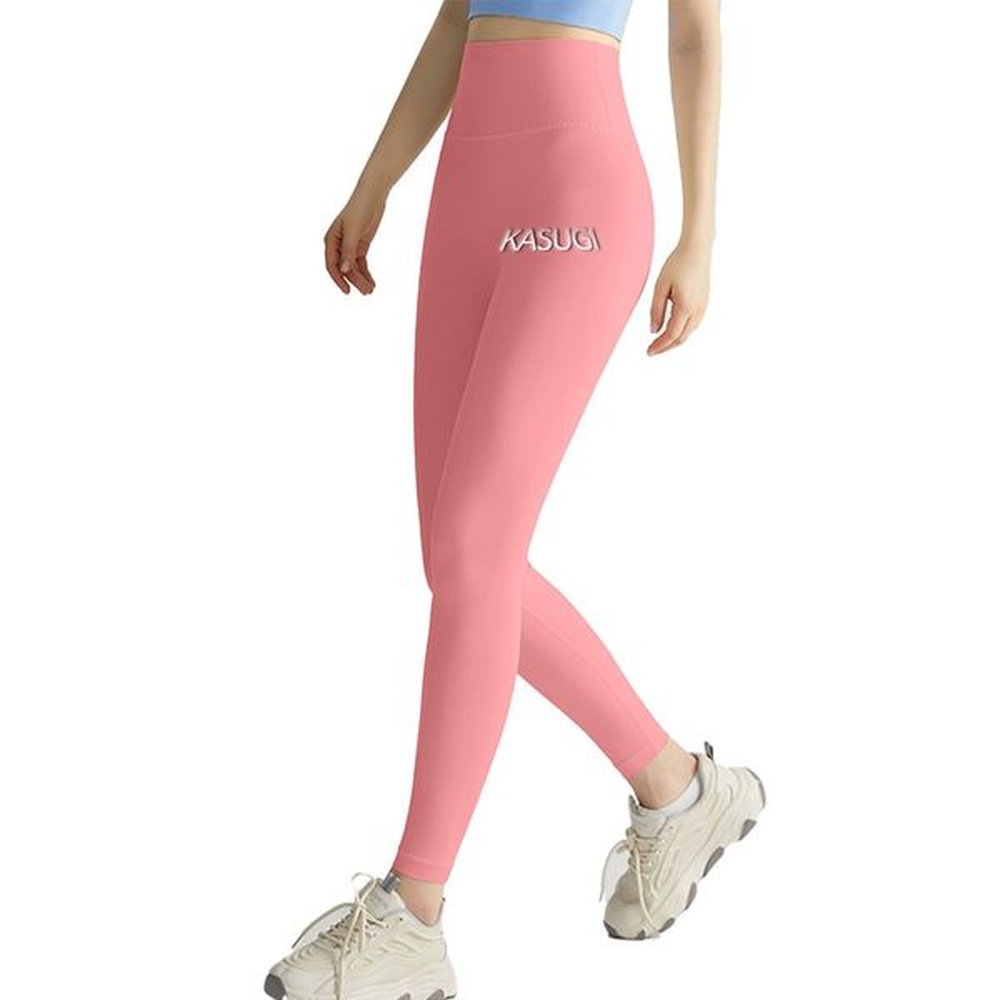 fitness pants high waist hip lift pink yoga pants tight