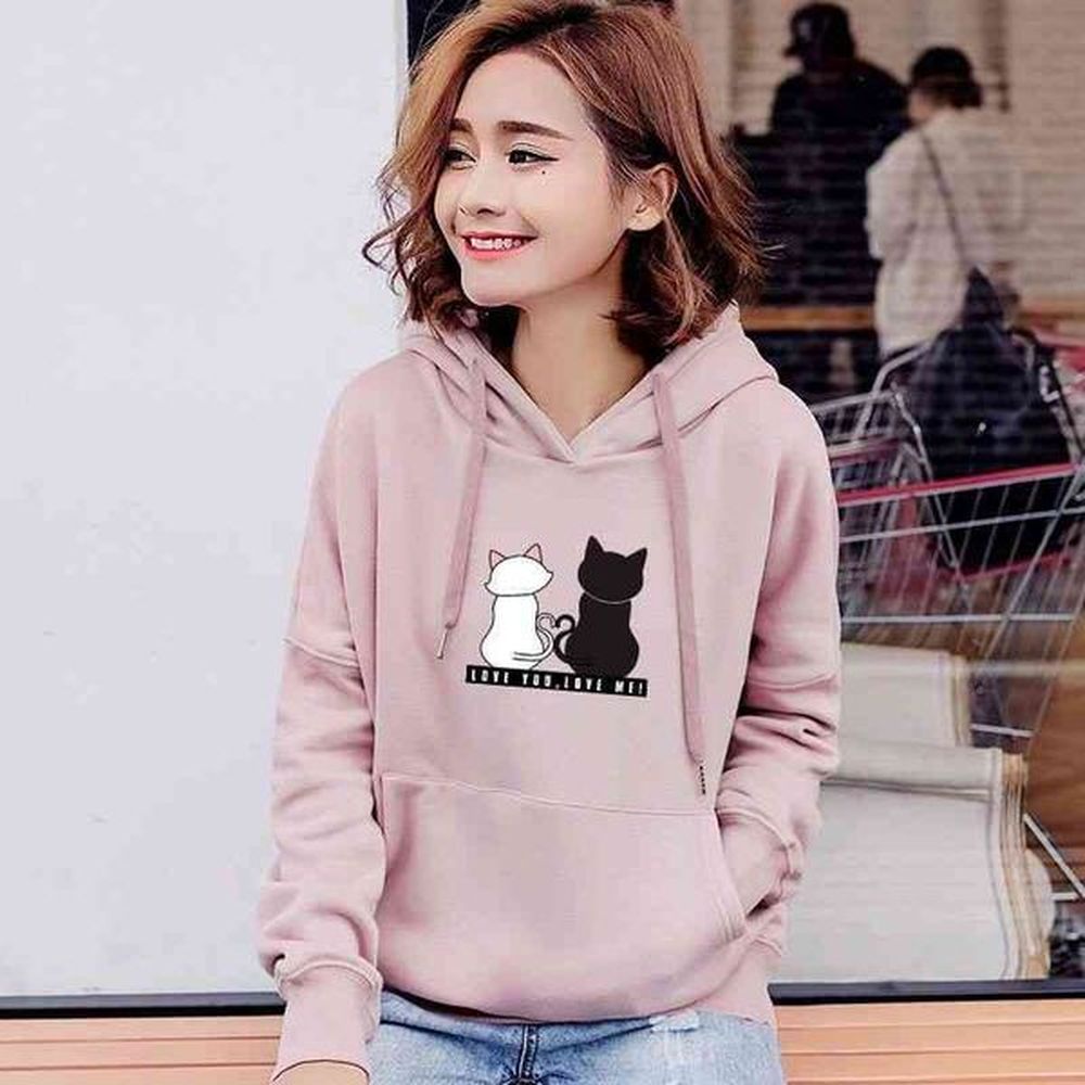 fleece hoodie spring and autumn new korean hooded plush