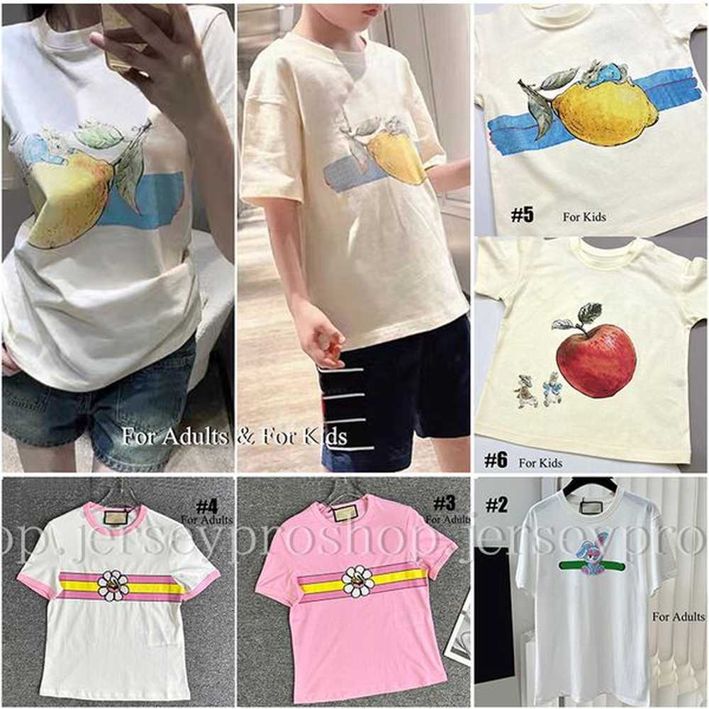 for adults kids cartoon pattern t shirt womens round