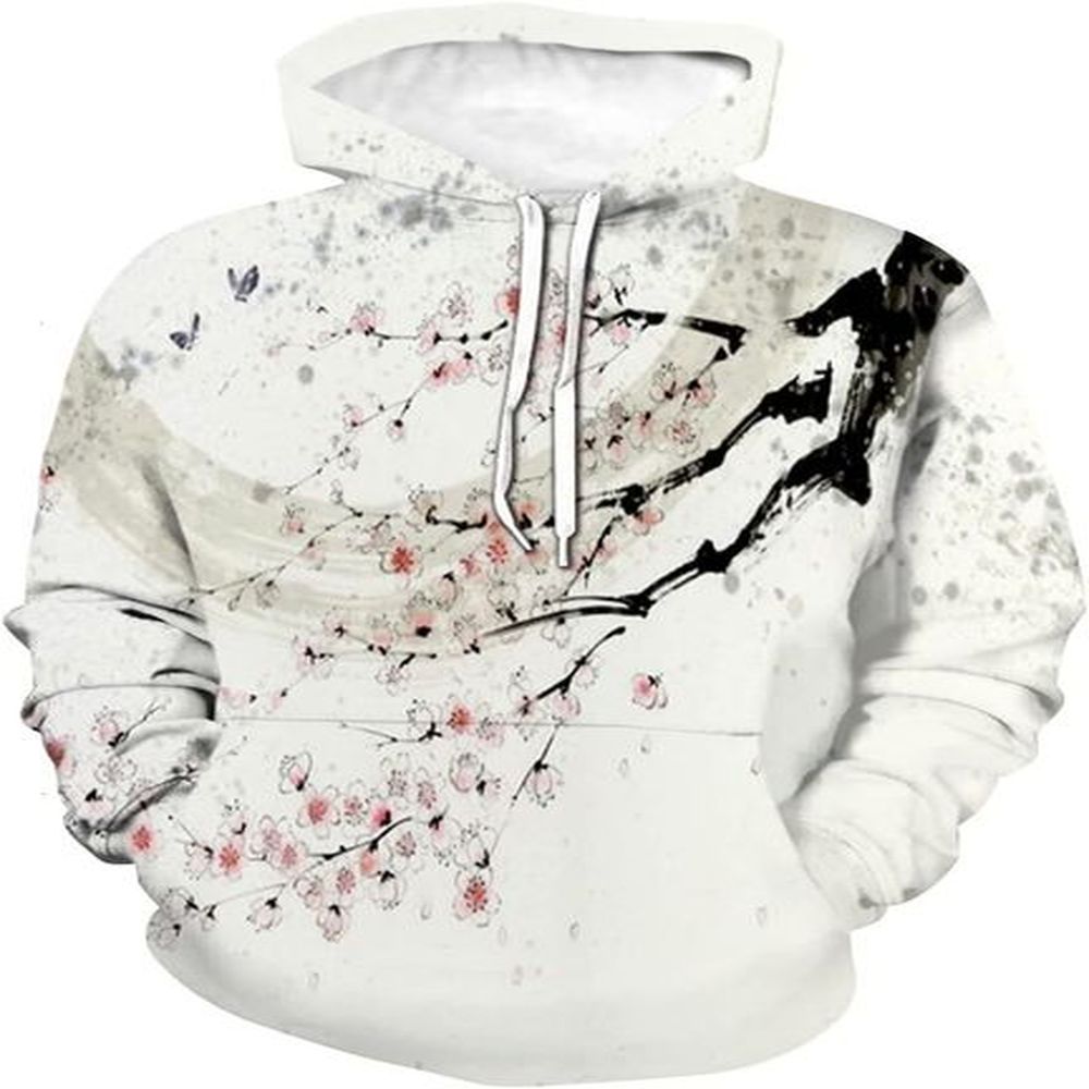 for Mens Womens Unisex Novelty 3D Printed Plum Pattern Sweatshirt Hoodie Graphic Hoodies sweatshirt Pullover Long Sleeve b3ead7 c67d9