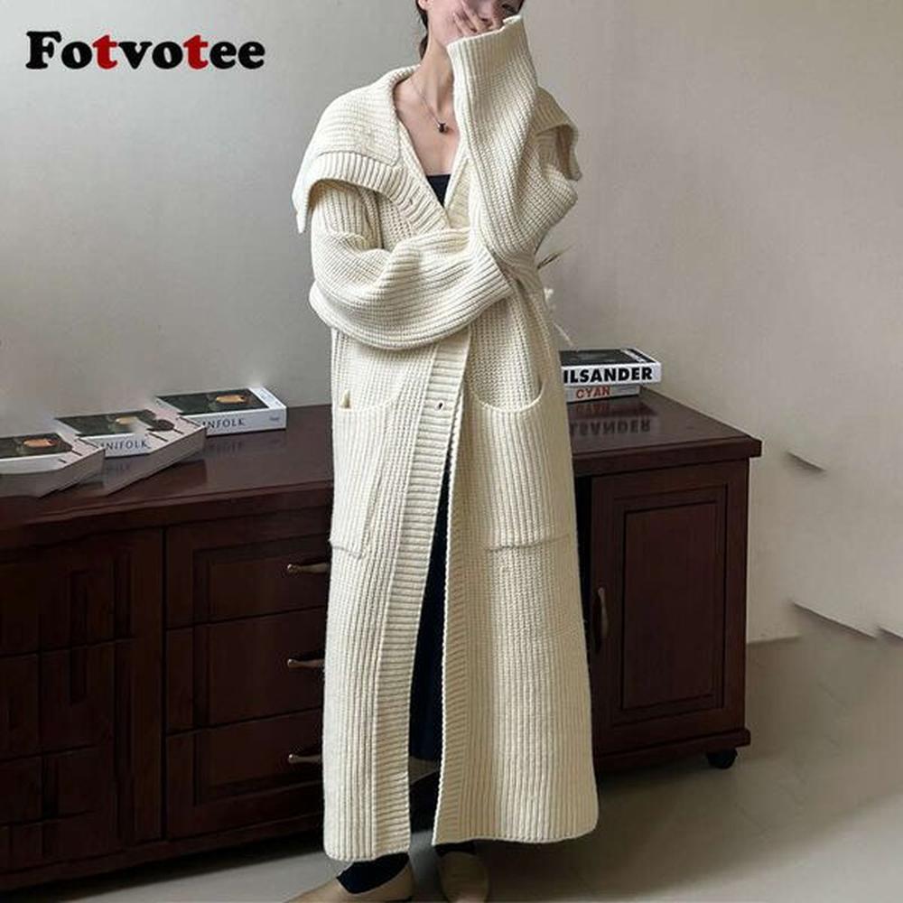 fotvotee sweater for women cardigans long sleeve pocket loose coat