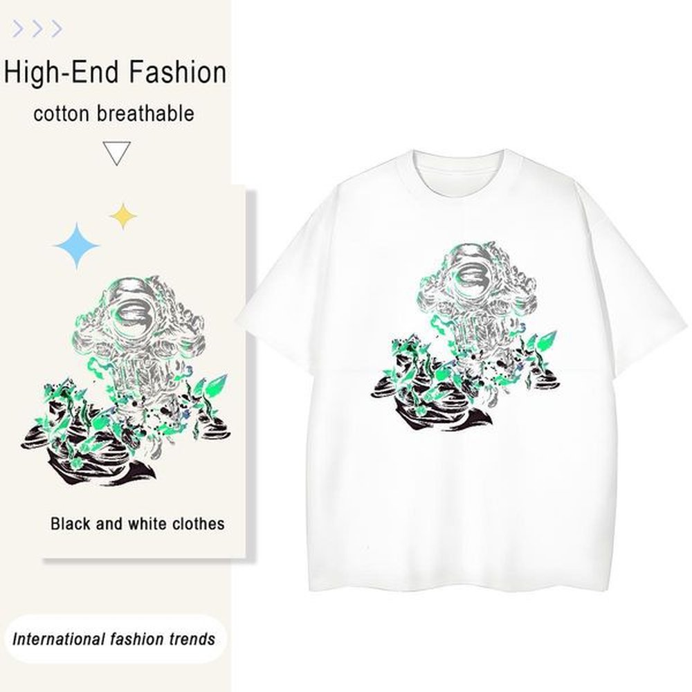 free shipping couples t shirts g cotton cosmonaut outdoor
