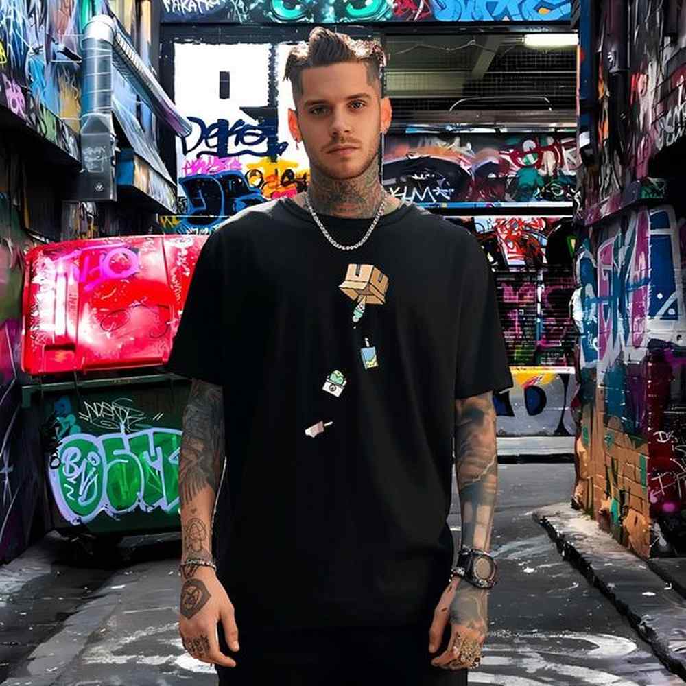 Free Shipping Men T Shirts Beach Men Tees painting Comfortable Breathable 100% Cotton 230g White Plus Size Clothings