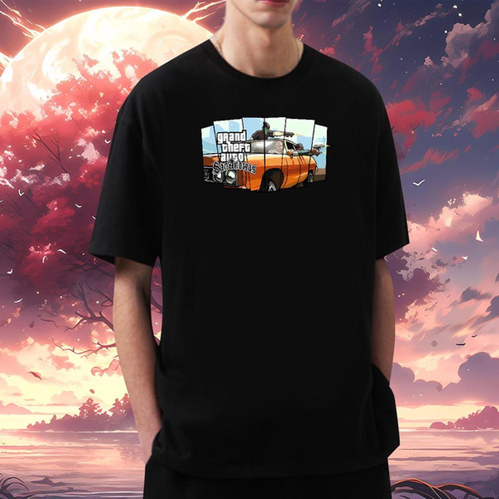 Free Shipping Men Tees racing 230g Cotton Cotton O Neck Short Sleeves Street Wear Men T Shirts DIY Printed 2024 DIY Tops Shirt