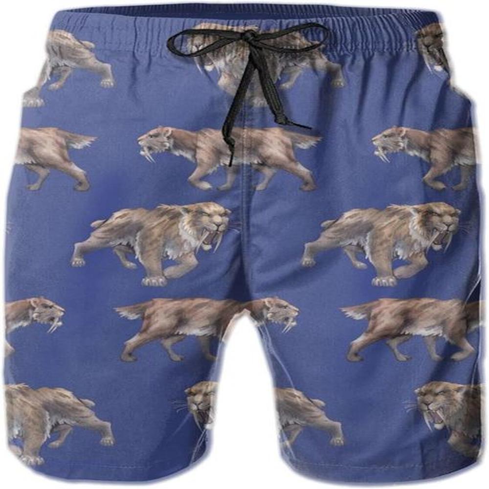 Free shipping Mens Shorts 3D Printing Pattern Icefield Lion Swim Trunks Quick Dry Print Beach Board Swimwear
