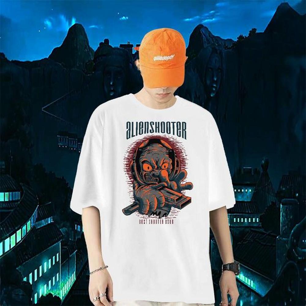 Free Shipping T shirt ET 230g Cotton Men Tees Casual Daily Wear Round Neck Short Sleeve Plus Size Custom 2024 Clothings