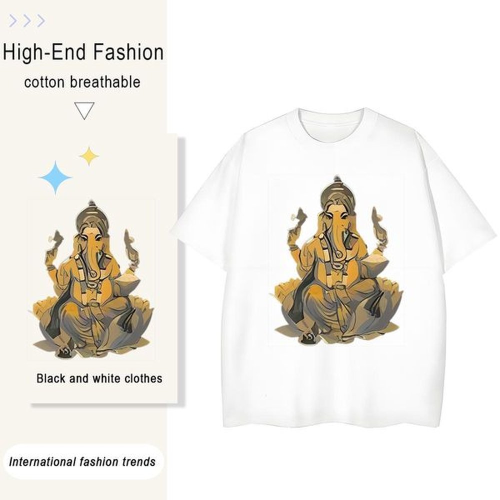 Free Shipping T Shirts Men 230g Pure Cotton religion High Street Hip Hop Custom Print Oversized Breathable Short Sleeve Men Tees Designer Fa