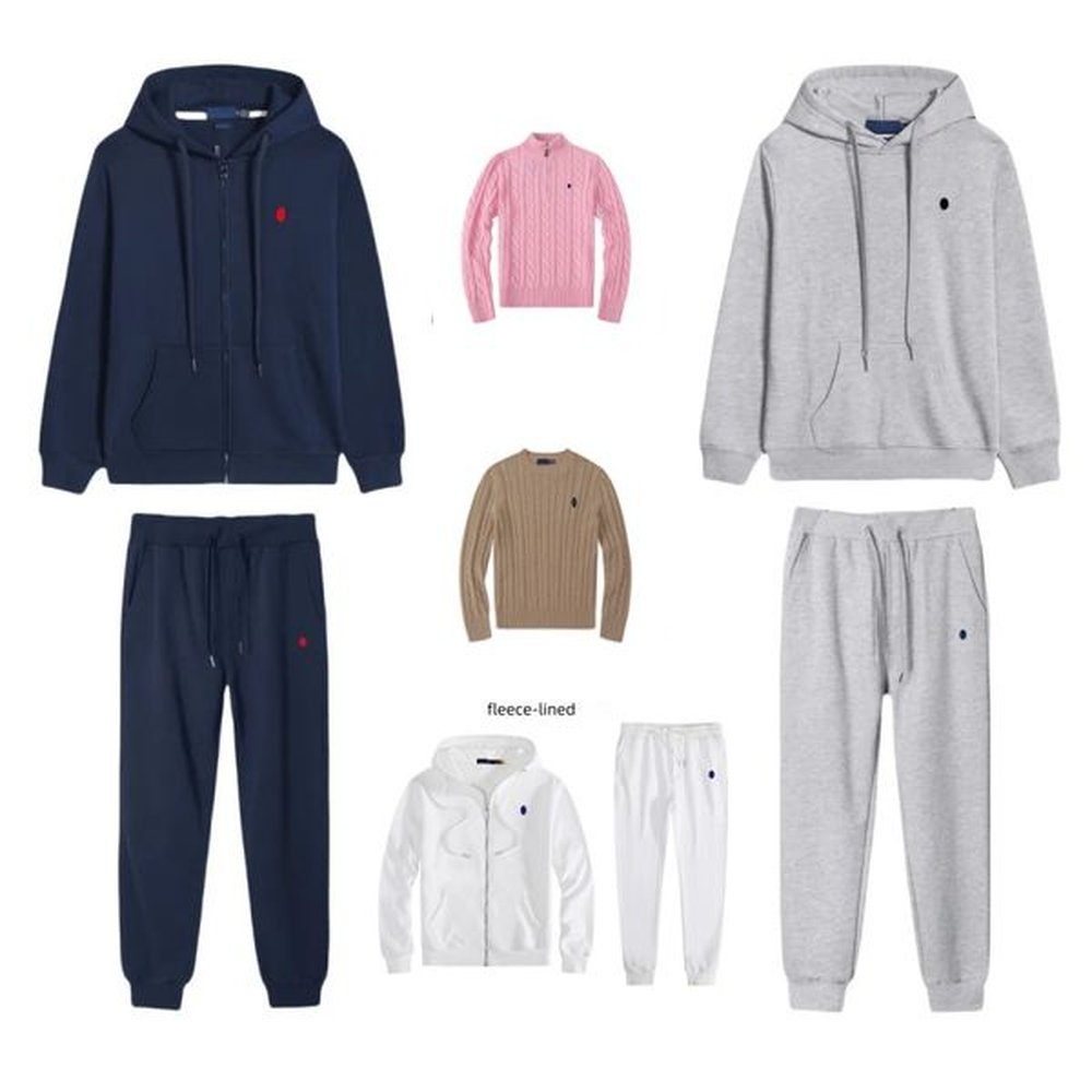 Full Zip Up Hoodie Tracksuit Mans Hoodies Designer Hoodies Woman Sweatshirt Men Clothing Set Pullover Cotton Long Sleeve Casual Designer Swe
