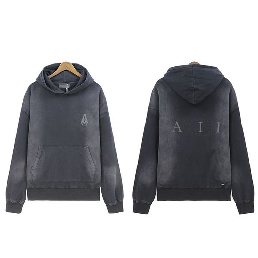 24fw Usa Letter Print Rhinestone Terry Washed Vintage Hoodie Autumn Winter Skateboard Hoody Unisex Streetwear Hooded Sweatshirt 0725