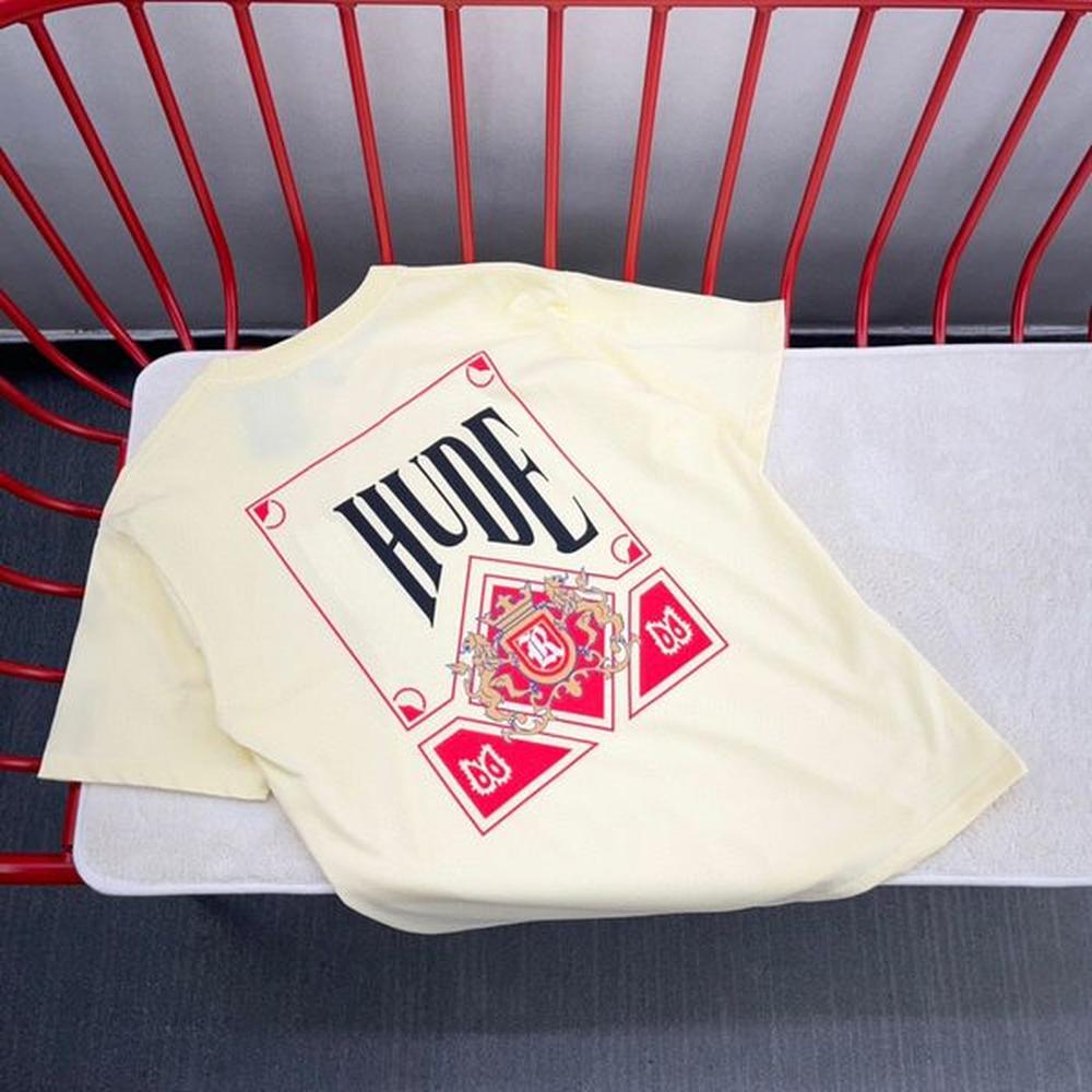 22fw USA Poker Bandanna Print Tee Design T shirt High Street Spring Summer fashion Skateboard Men Tshirt
