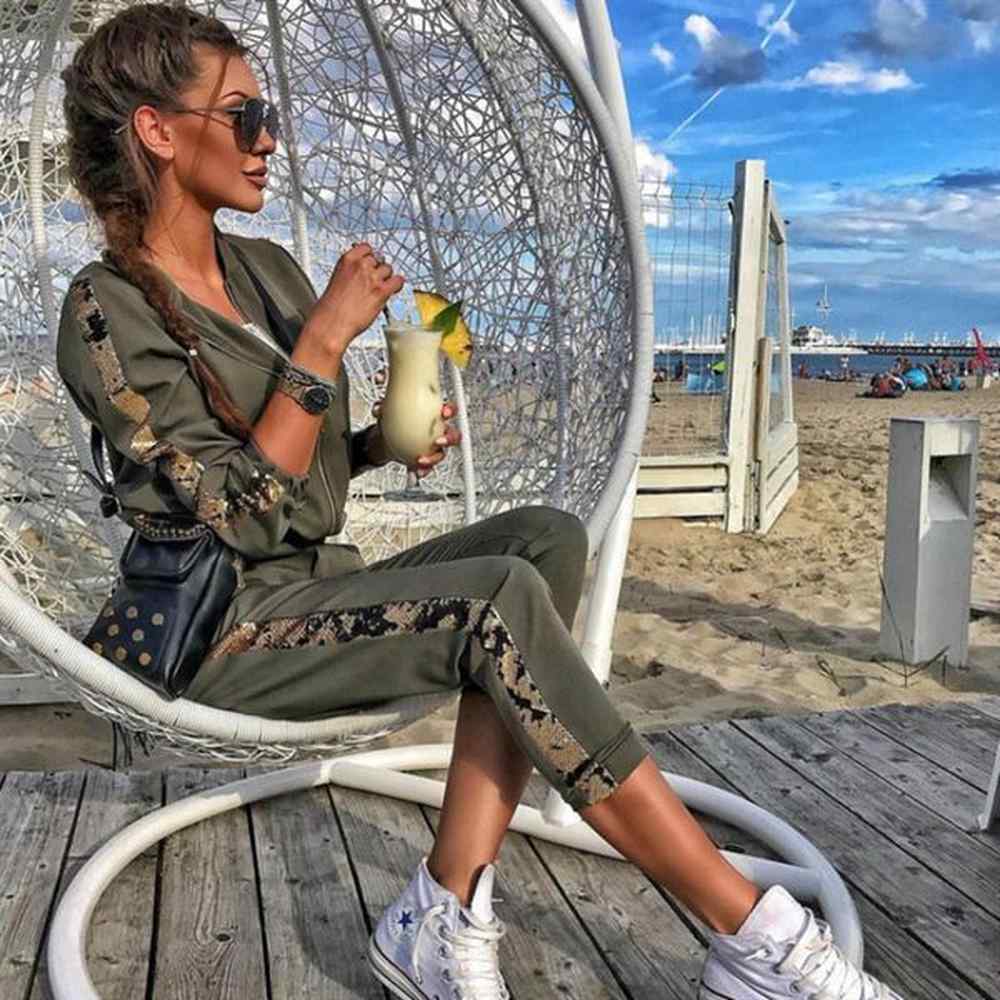 fw womens tracksuits new product fashion casual sequin stitching jacket