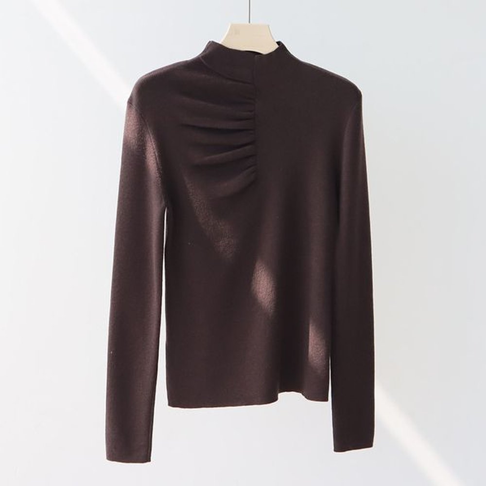 fwy womens woolblend knit pullover with side stripes classic