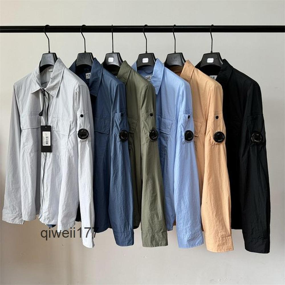 Garment One Lens CP jacket Men Designer Brand Jackets Casual Zipper Outdoor Windproof Six colors Tracksuit with pockets
