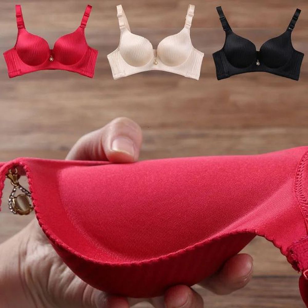 girls cm thickened bra steamed bread cup adjustable underwear no