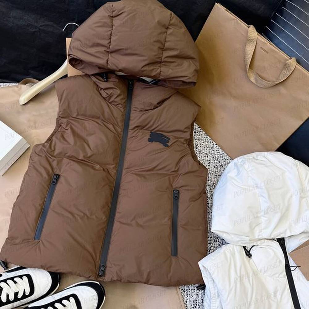 girls down vest high quality designer sleeveless downs jacket parka