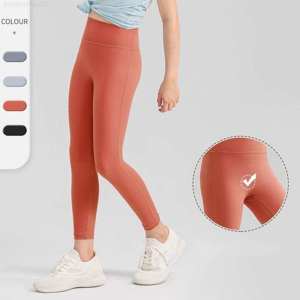 girls leggings summer lightweight breathable yoga pants no awkwardness soft