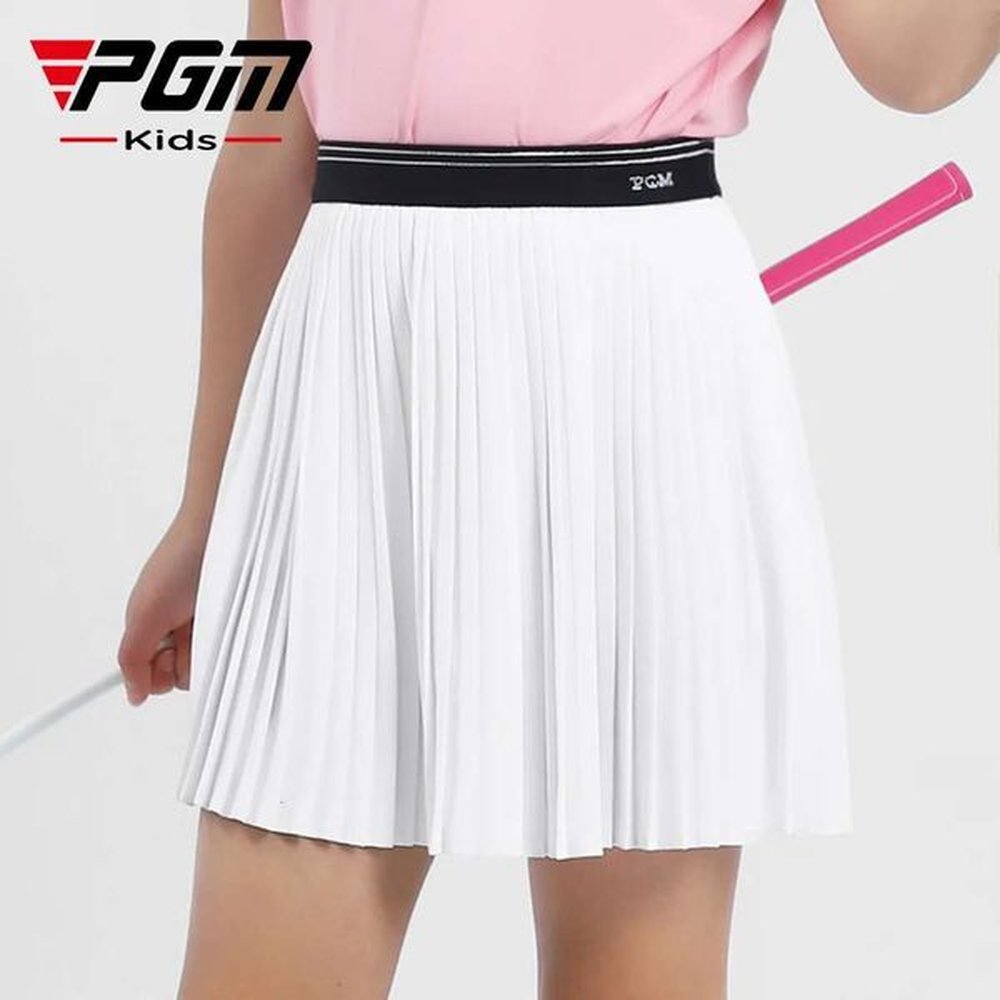 girls pgm golf skirt summer quickdrying sports elastic waist pleats