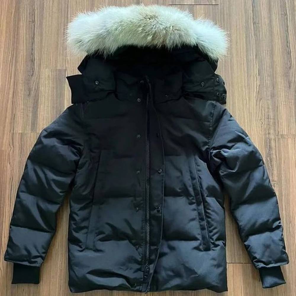 Gooses Designer High Quality Winter Fourrure Down Parka Homme wyn Warm Outerwear Wolf Fur Hooded Fourrure Manteau Jacket Coat Hiver Doudoune