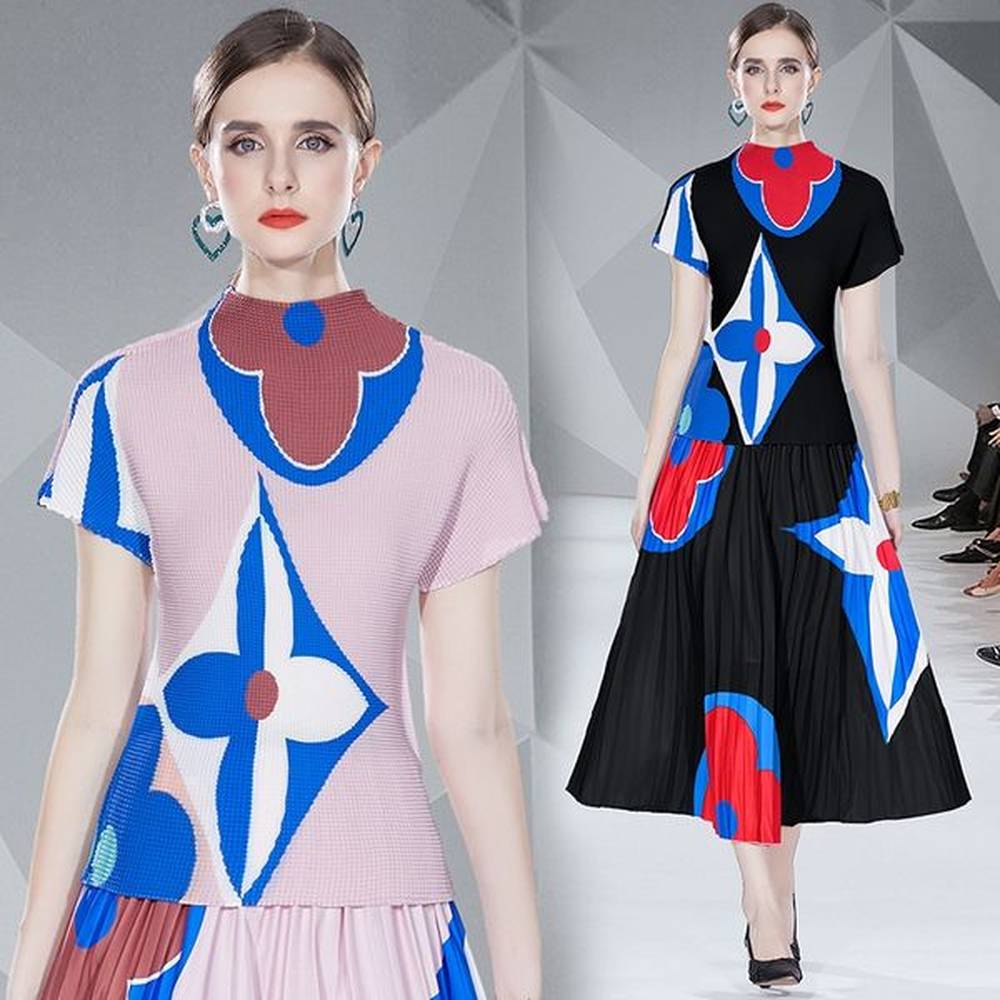 graceful dresses woman sets piece outfits short sleeve