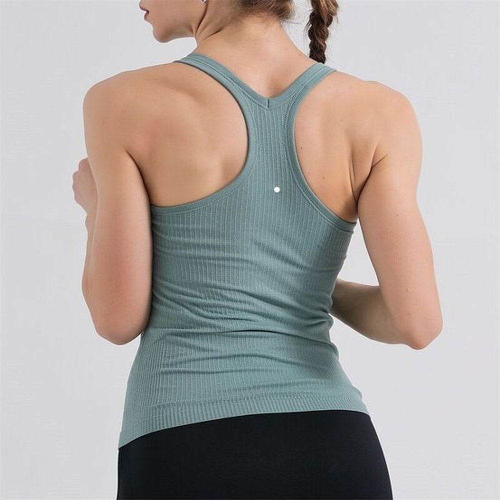 gym yoga bra backless crop top women crew neck with
