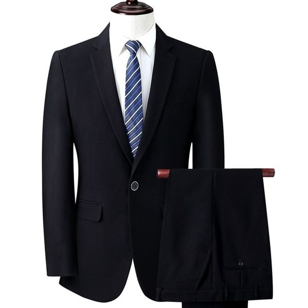 H597 Business casual suits for men Professional groom dress